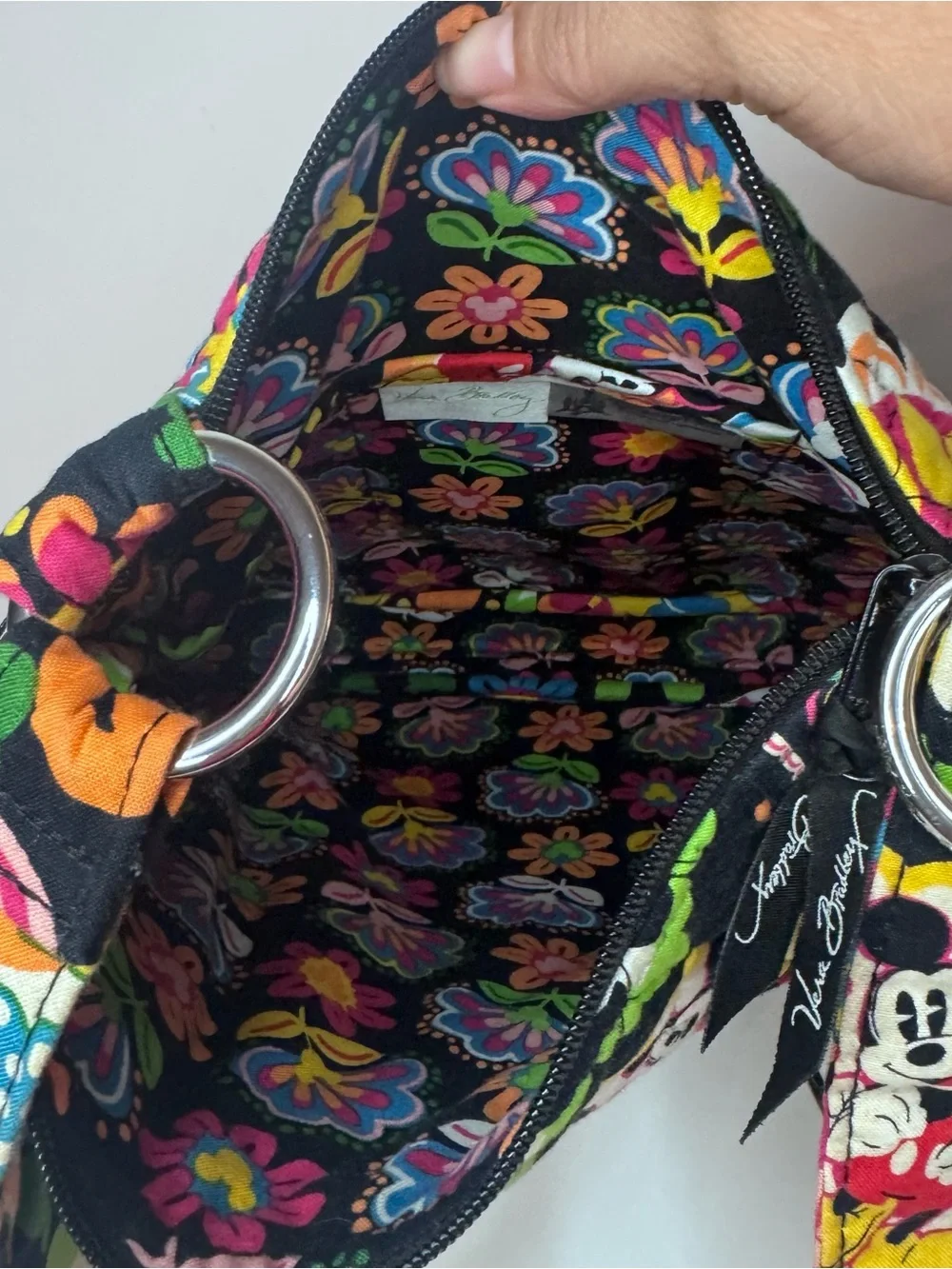 Vera Bradley Mickey & Minnie Mouse Disney Parks Midnight Hipster Crossbody Bag